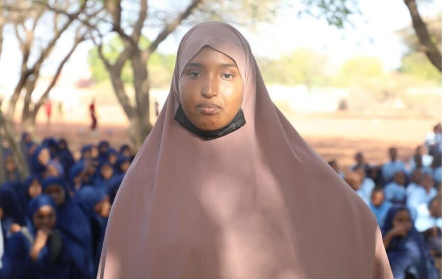 Wajir’s Pride: Top KCSE Girl Hafsa Abubakar Sharif Earns Full University Scholarship from Eldas MP Adan Keynan